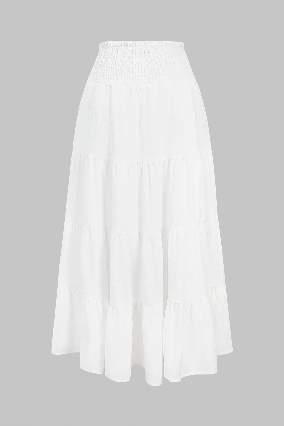 Tie Front Ruched High Waist Skirt - Image 2