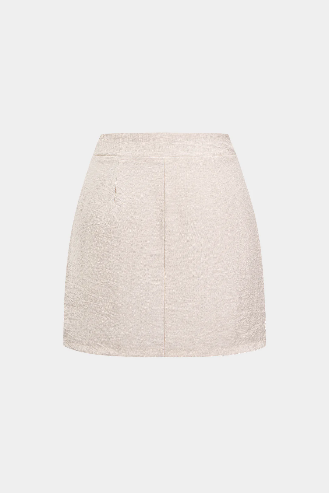 Metallic Asymmetrical Ruched High Waist Skirt - Image 2