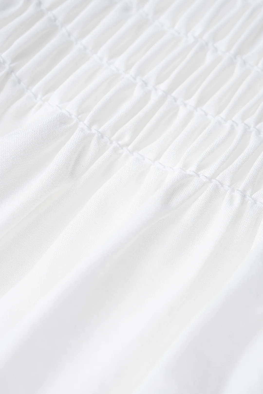Solid Hollow Out Embroidery Ruched Skirt - Image 3