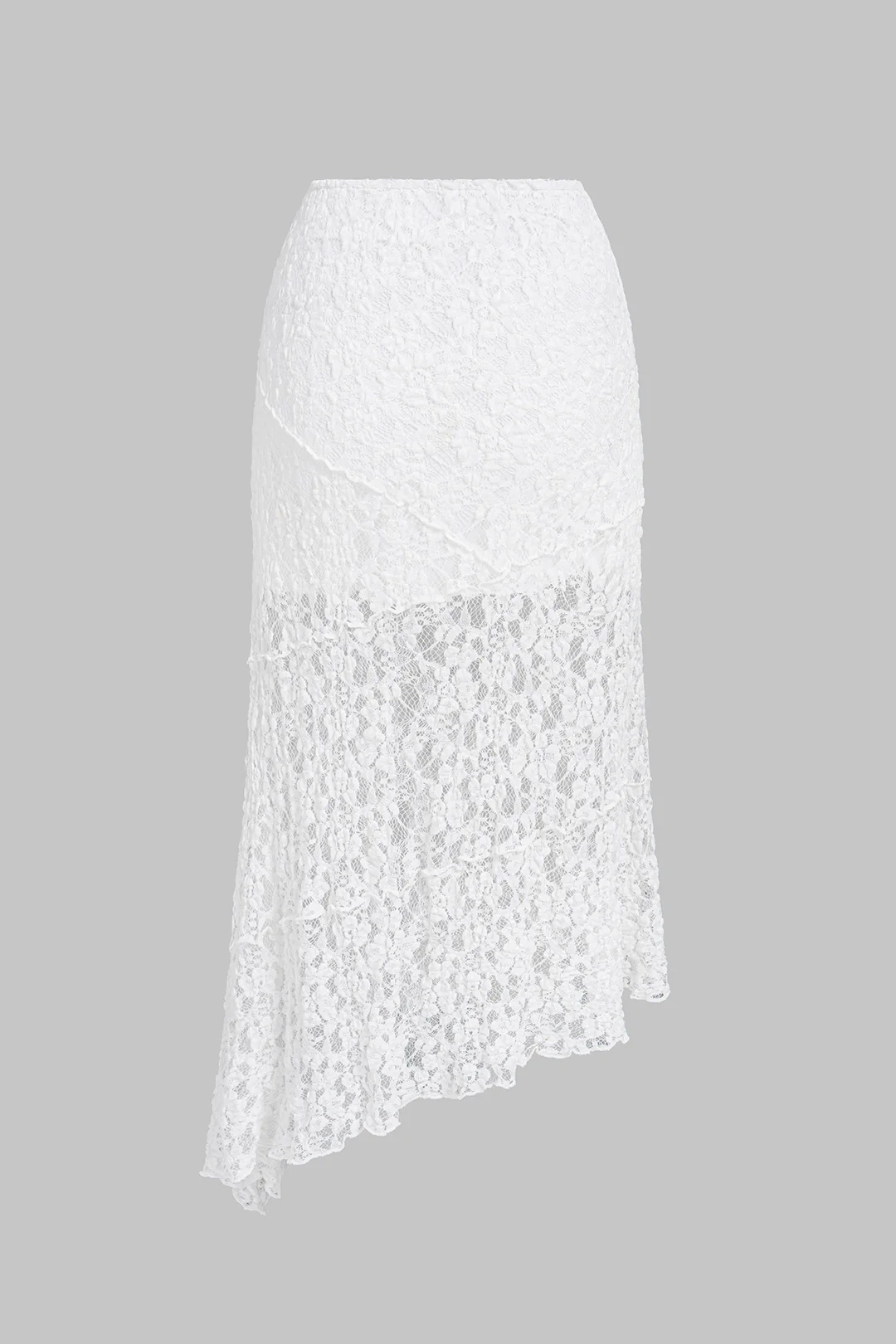 Lace Irregular Hem Skirt - Image 2
