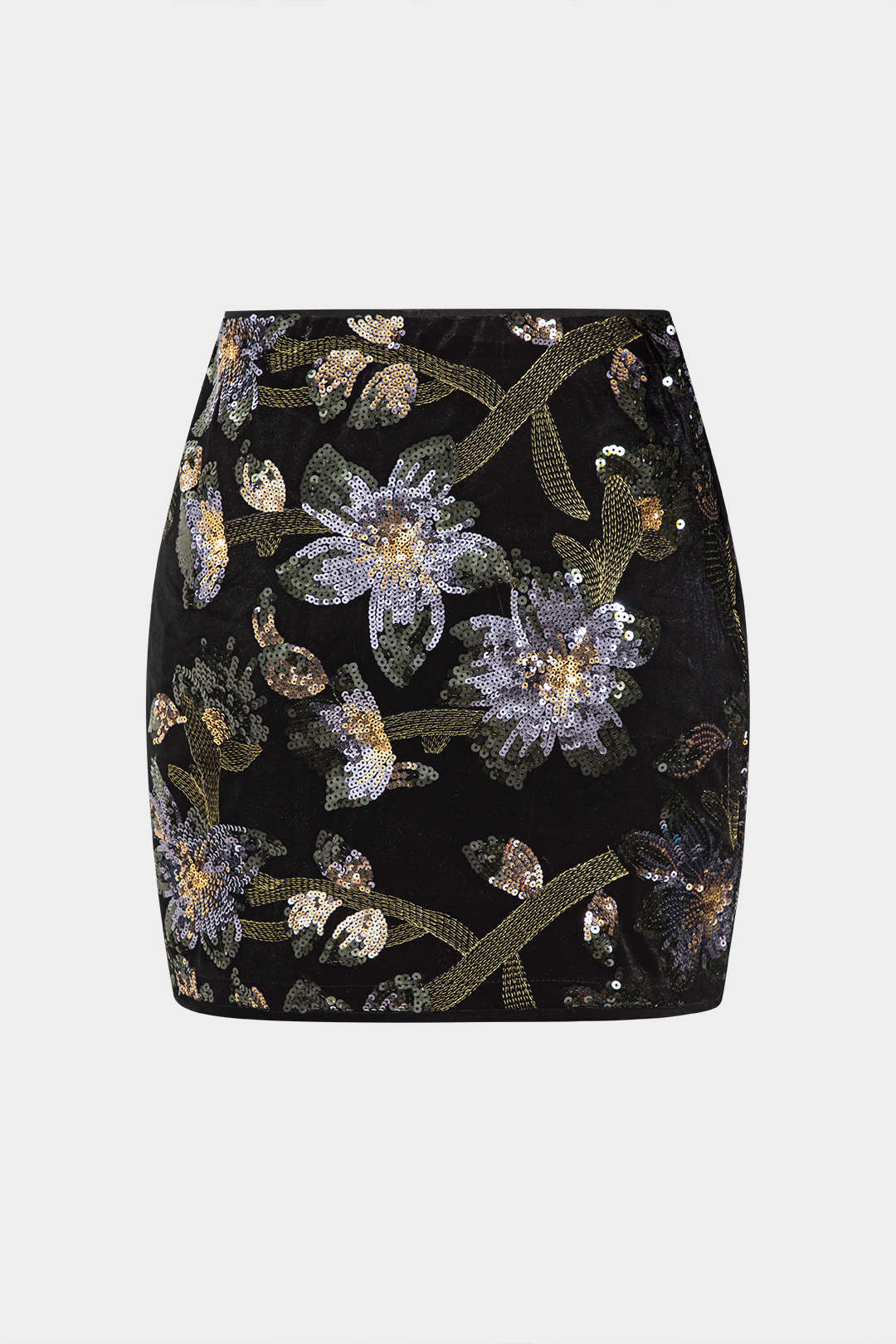Sequin Velvet Embroidery Skort - Image 3