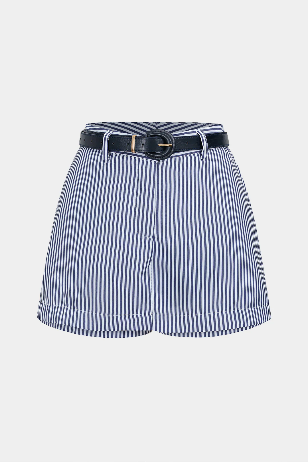 Stripes Print Belted Skort