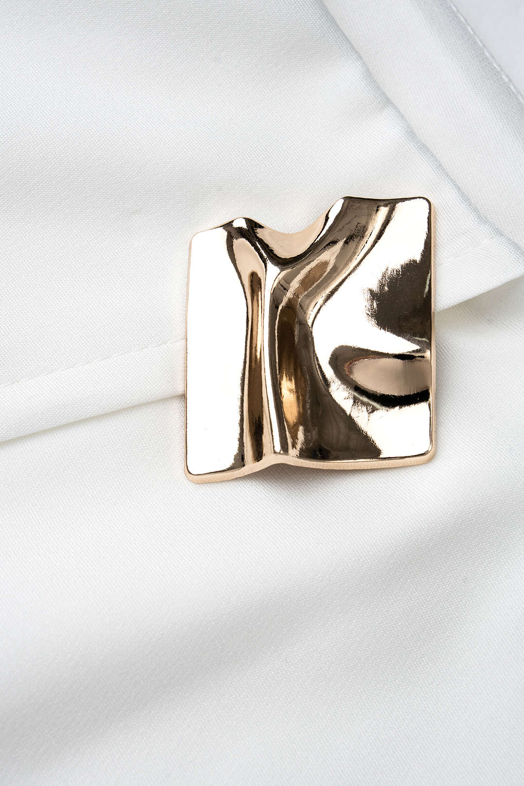 Metallic Wrap Asymmetrical Skort - Image 3
