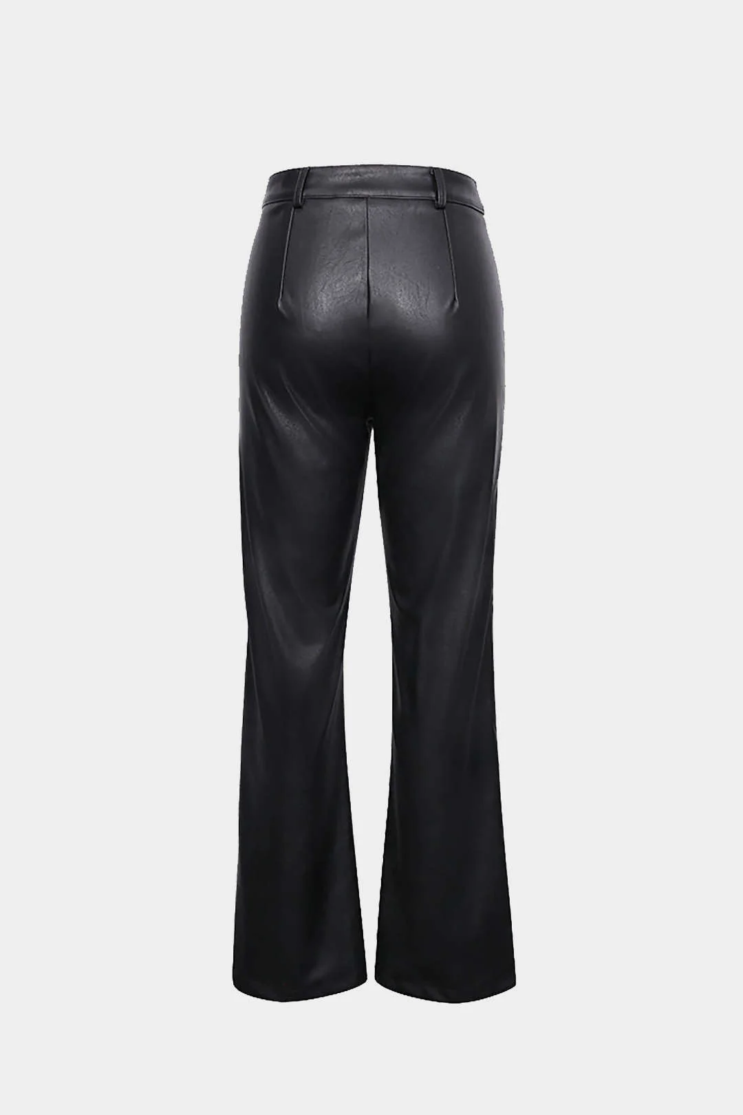 Faux Leather Straight Leg Pants - Image 2