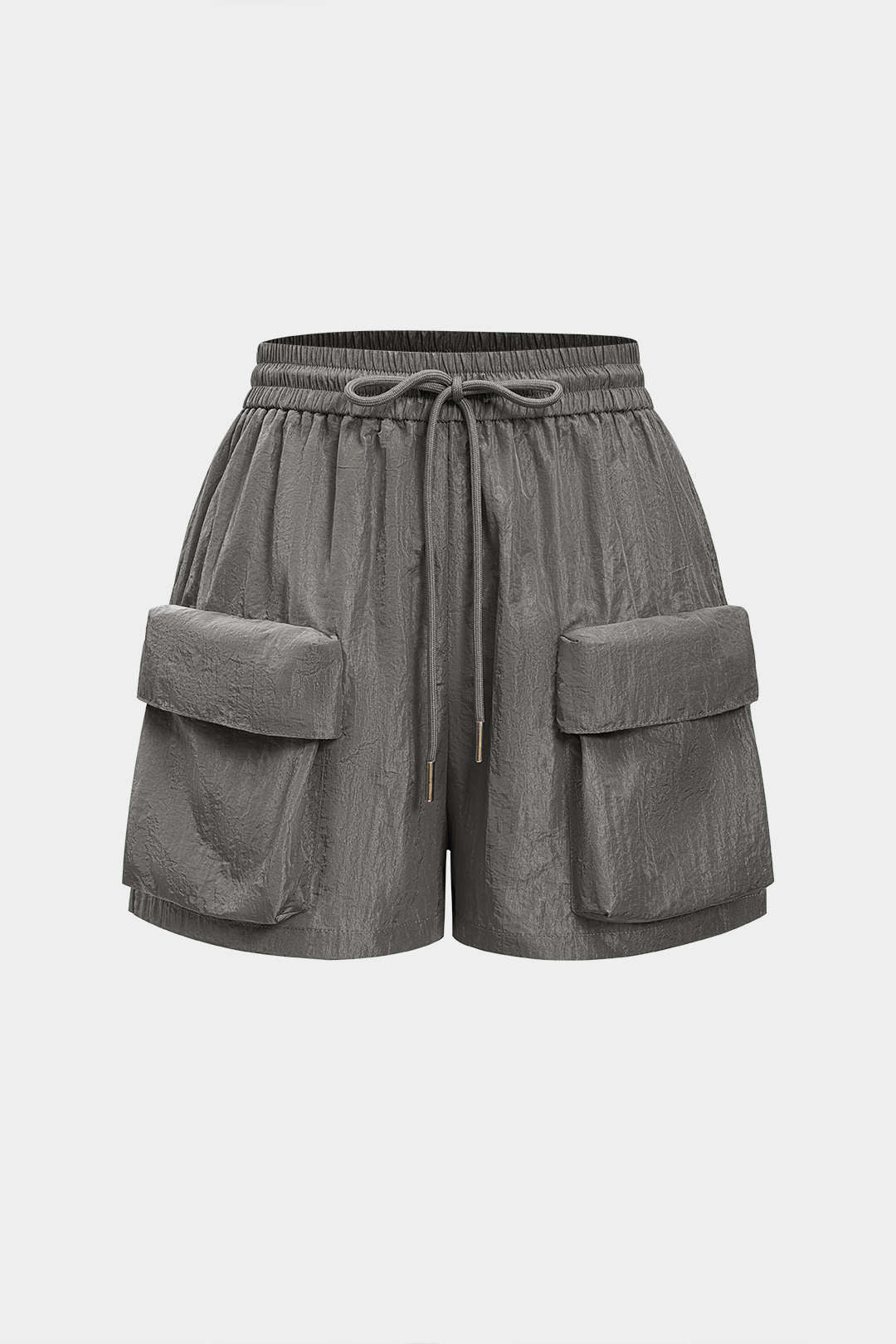 Solid Flap Pocket Shorts - Image 7