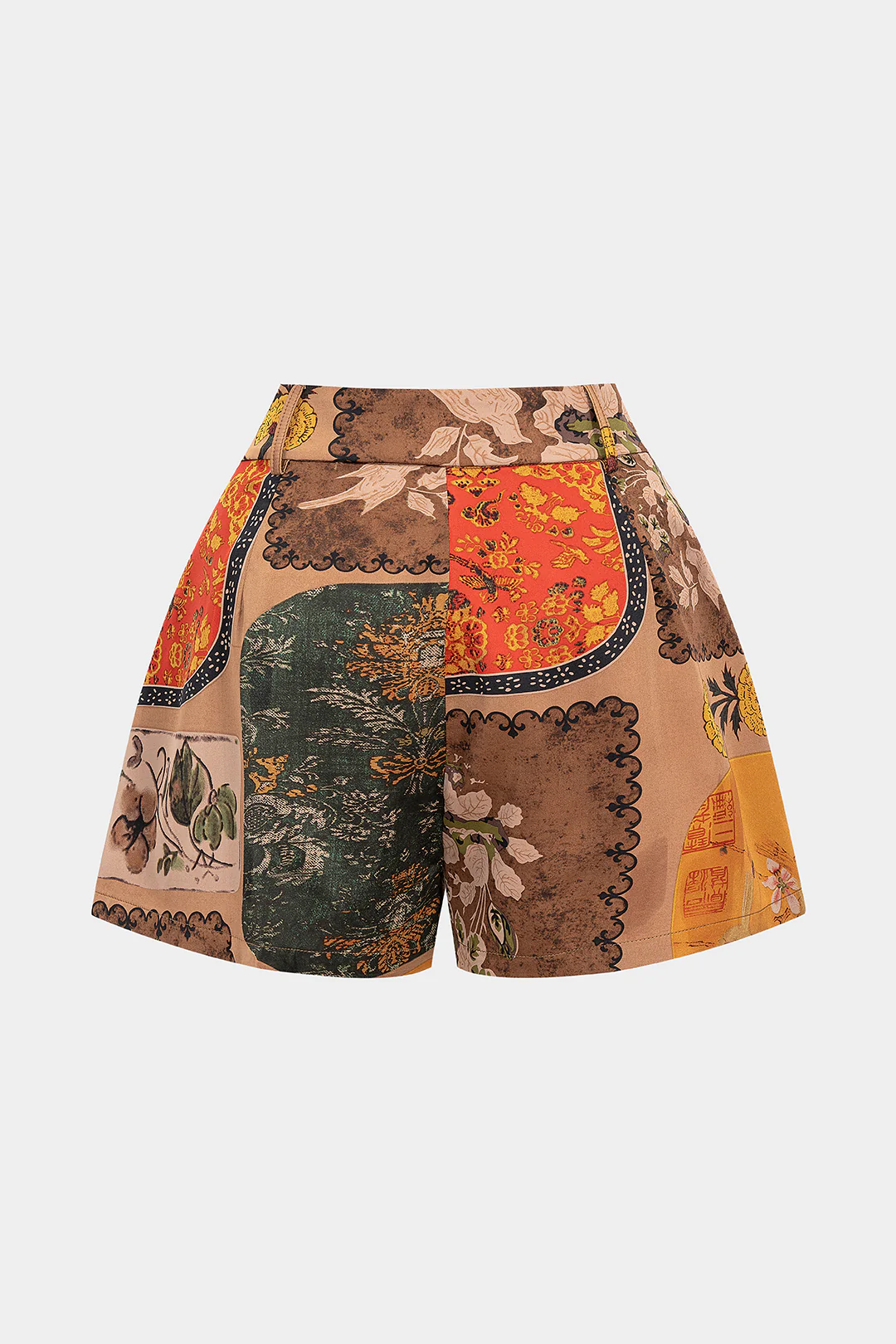 Floral Contrast Print Shorts - Image 4