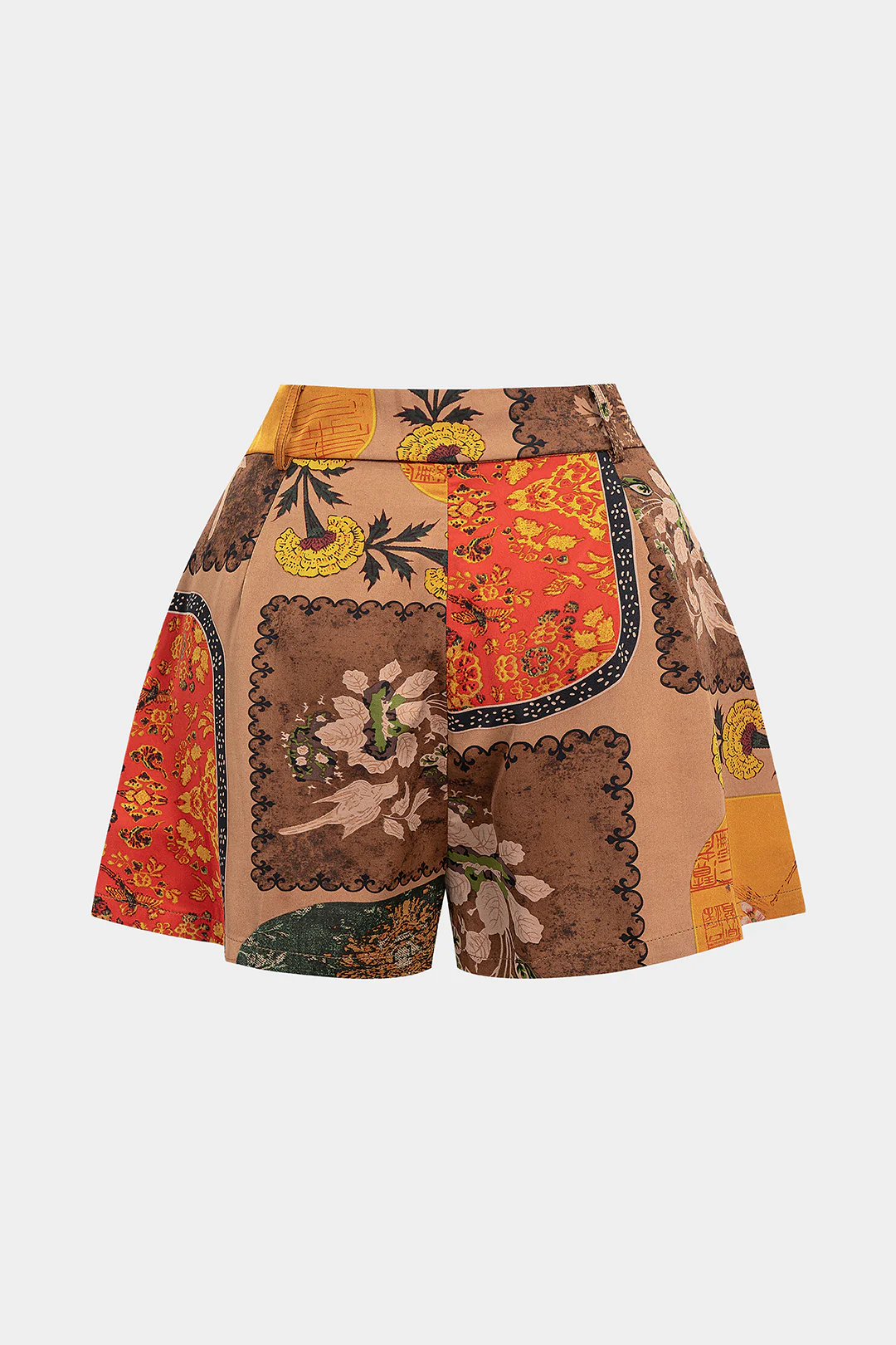 Floral Contrast Print Shorts - Image 6