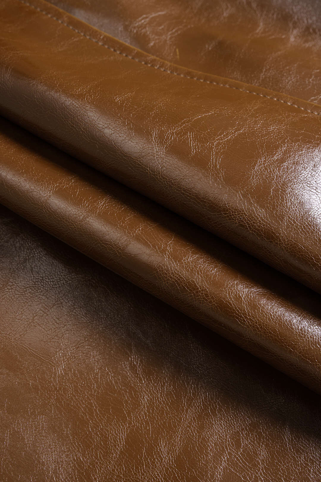 Faux Leather High Waist Shorts - Image 3