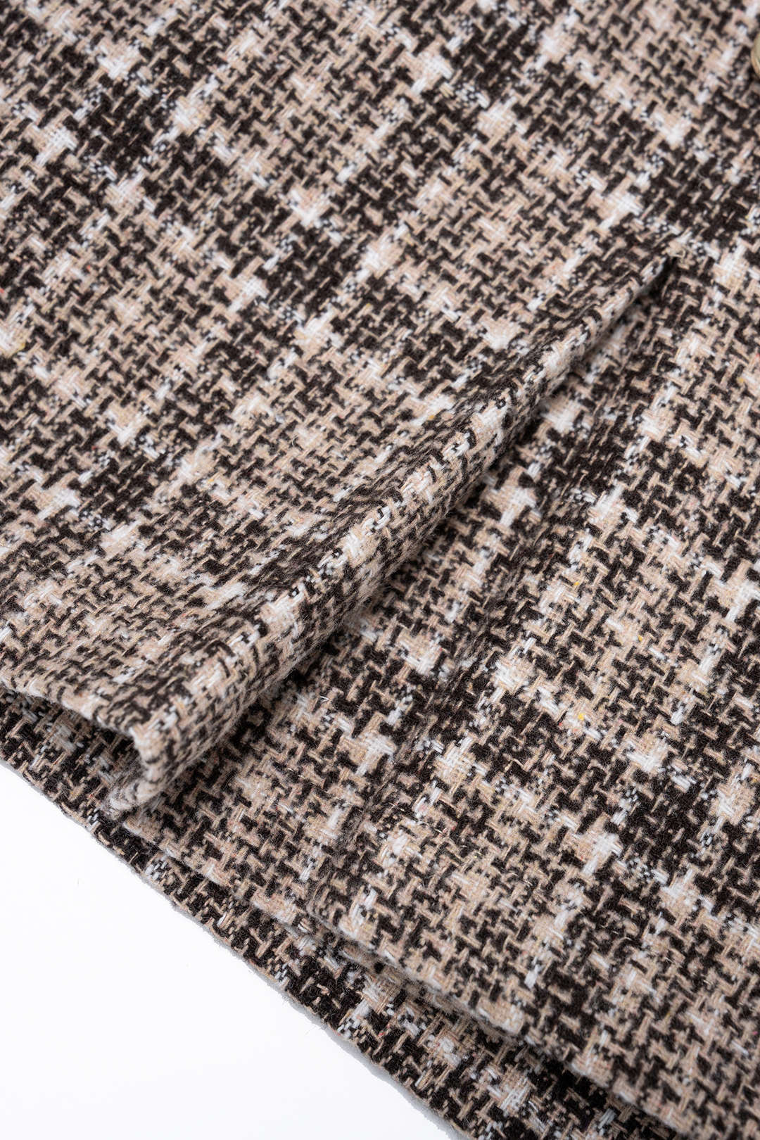 Plaid Print Button High Waist Shorts - Image 4