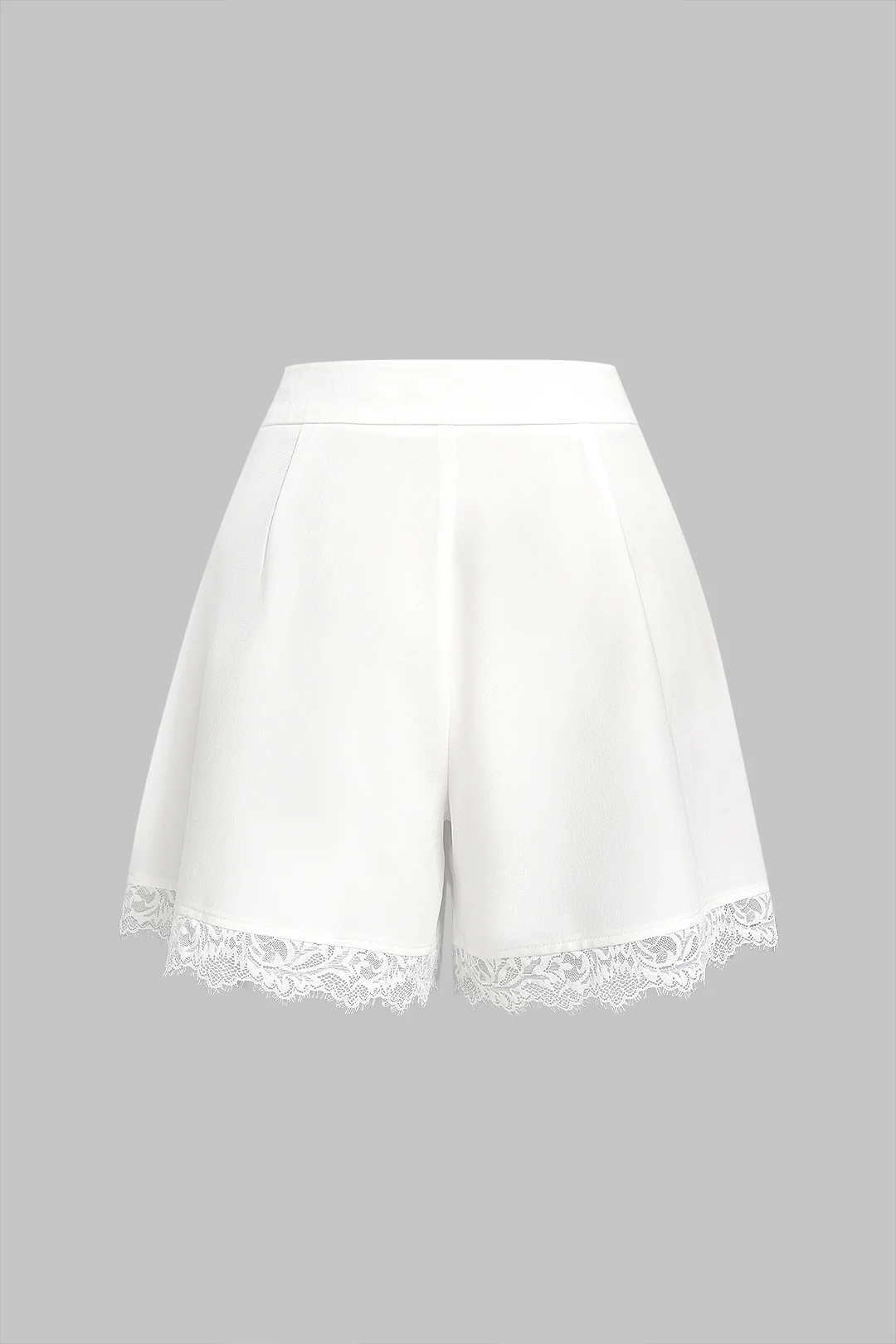 Lace Trim Patchwork Shorts - Image 2