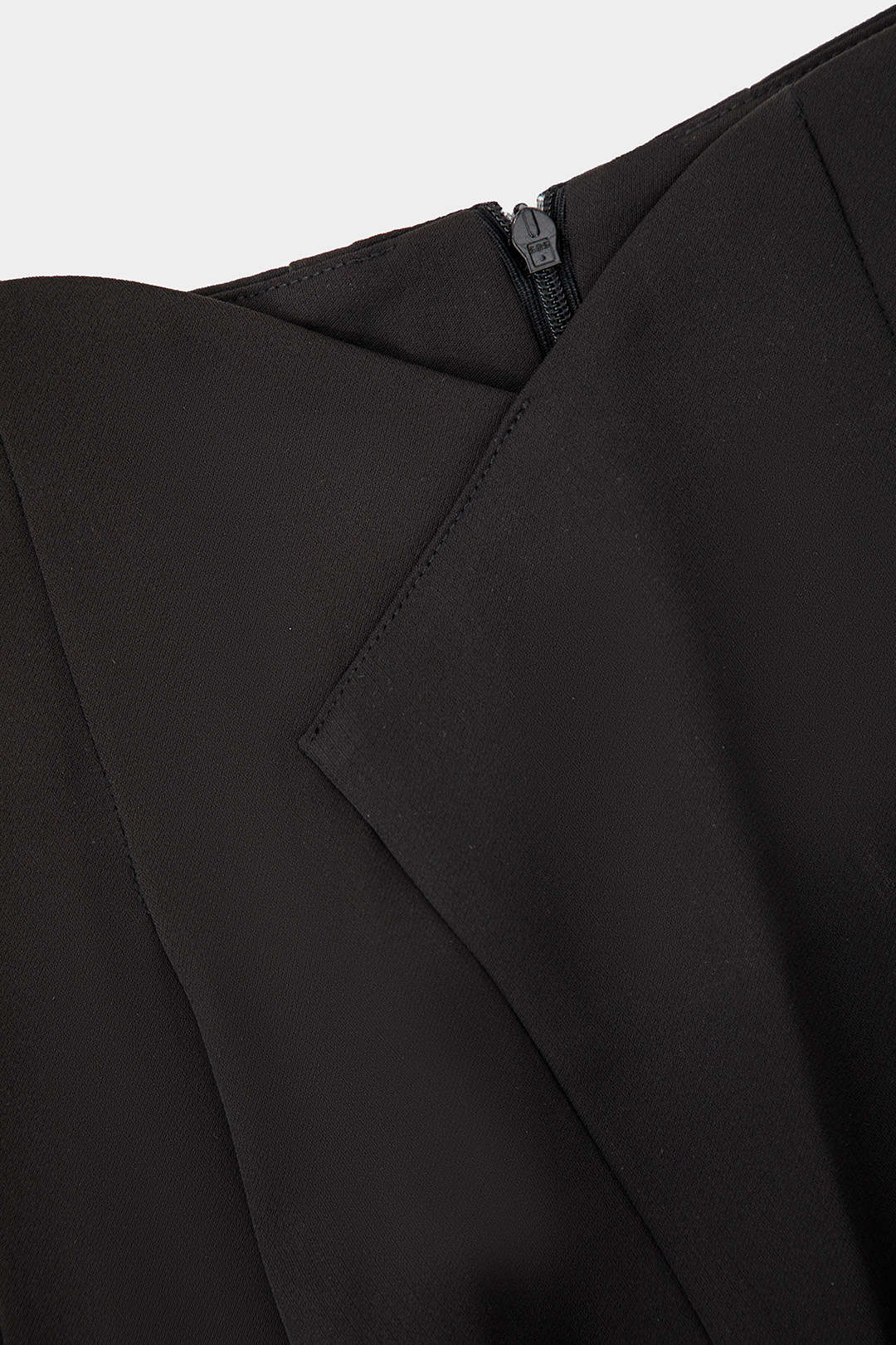 Pleated Asymmetrical Wide Leg Trousers - Image 12