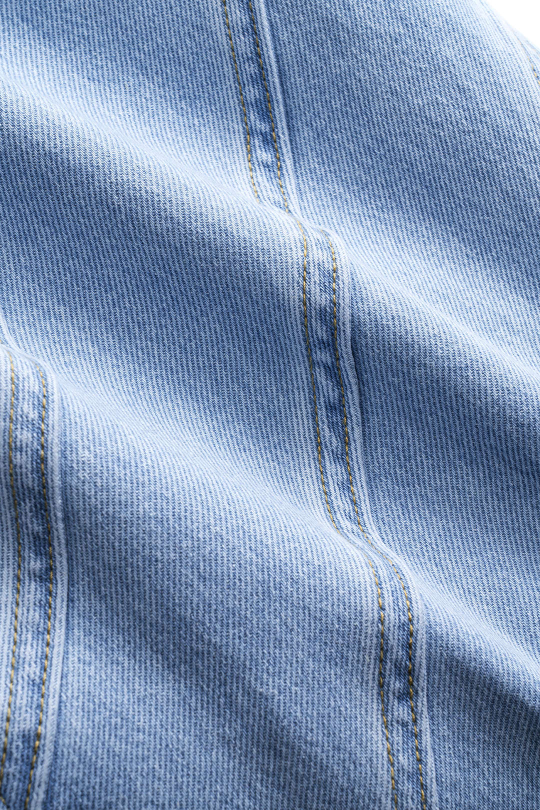 Denim Patchwork Button Pocket Wide Leg Barrel Trousers - Image 4