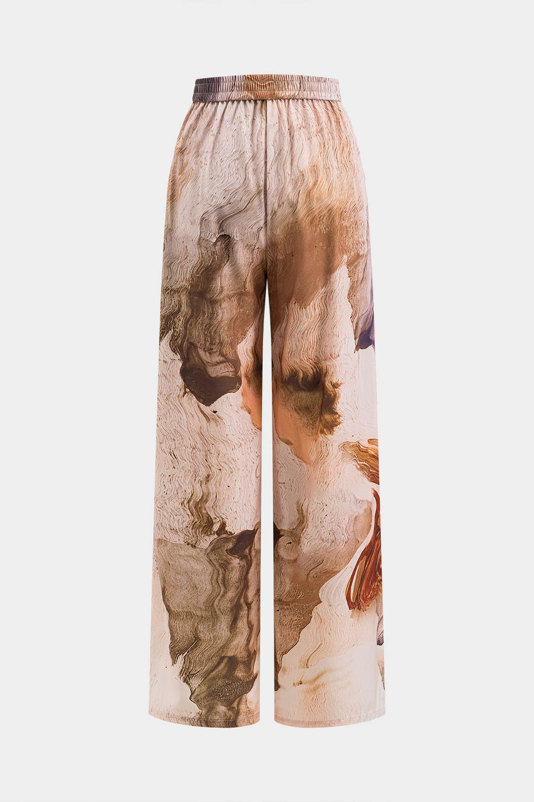 Retro Print  Wide Leg Trousers - Image 2