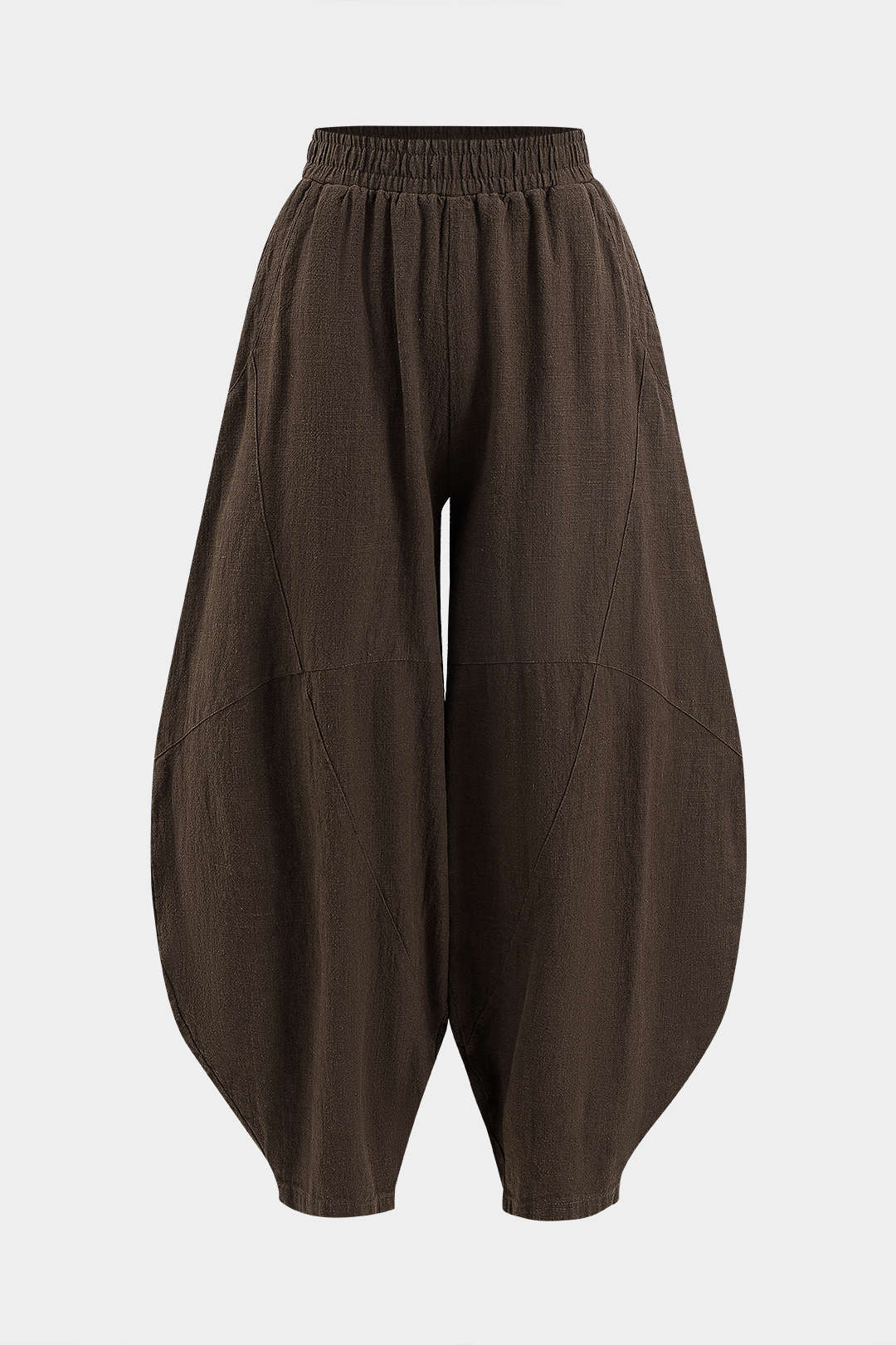 Ruched Pocket Wide Leg Barrel Trousers - Image 9
