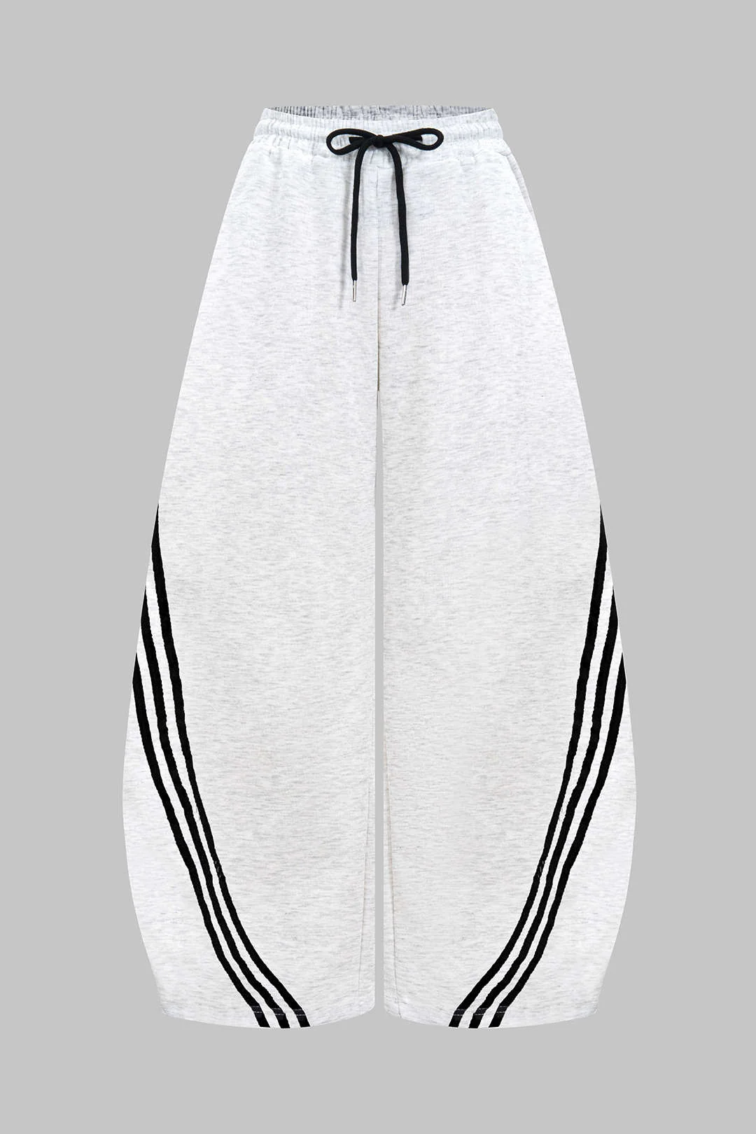 Contrast Tie-Up Barrel Trousers - Image 10