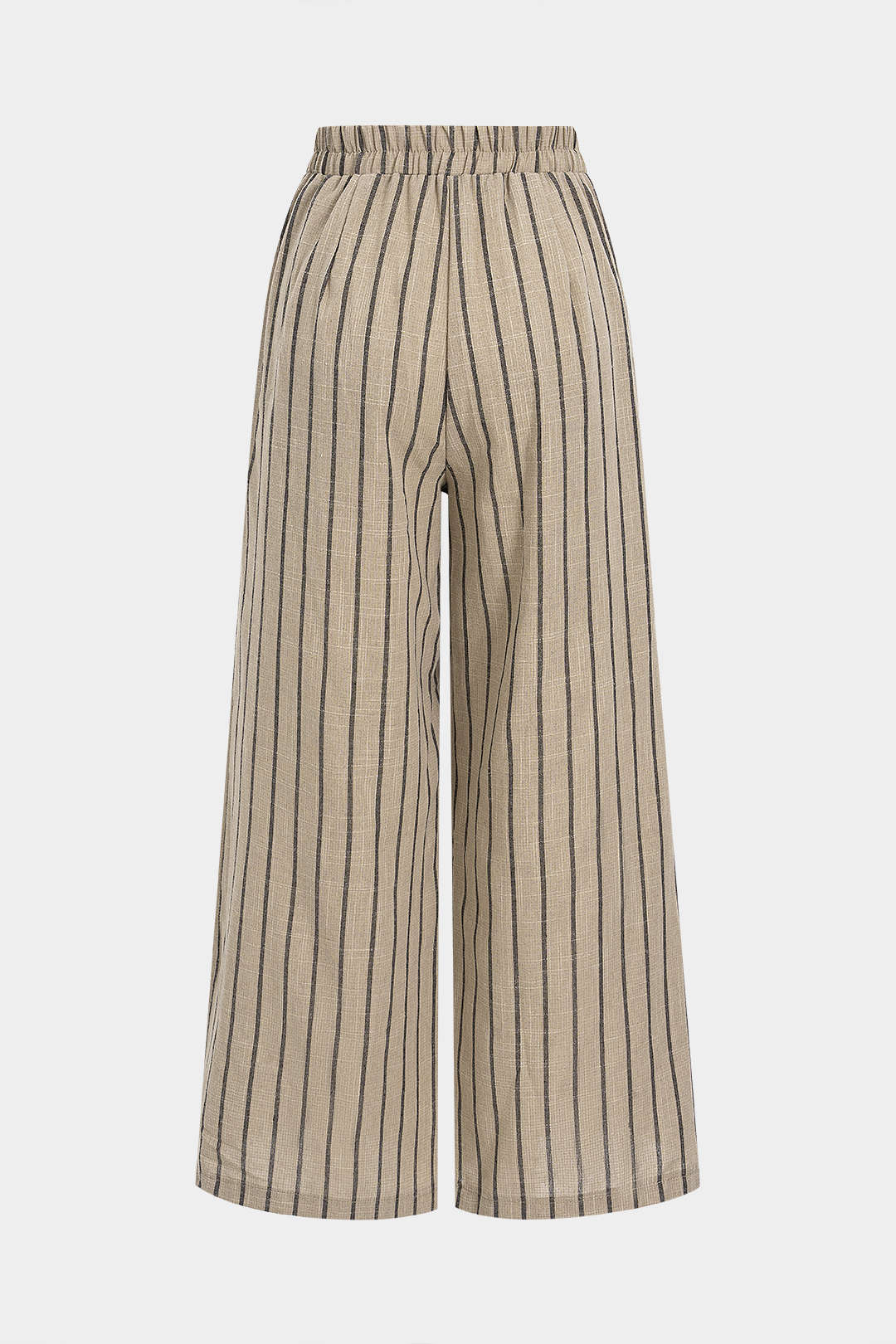 Stripes Print High Waisted Wide Leg Pants - Image 2