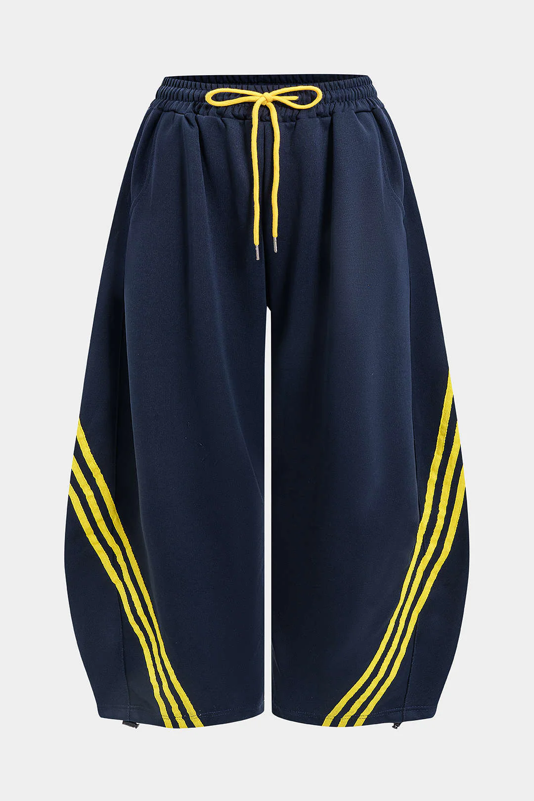 Plus Size Contrast Barrel Trousers - Image 7