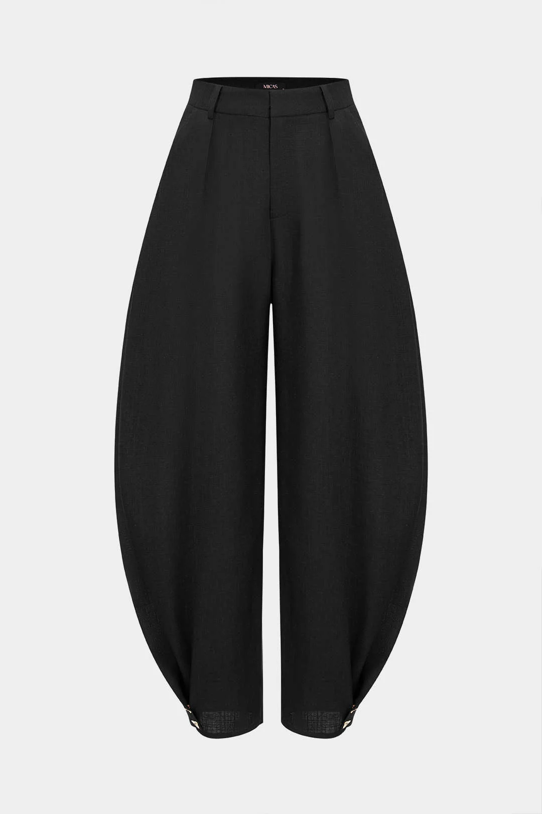 Linen Solid Barrel Trousers - Image 8