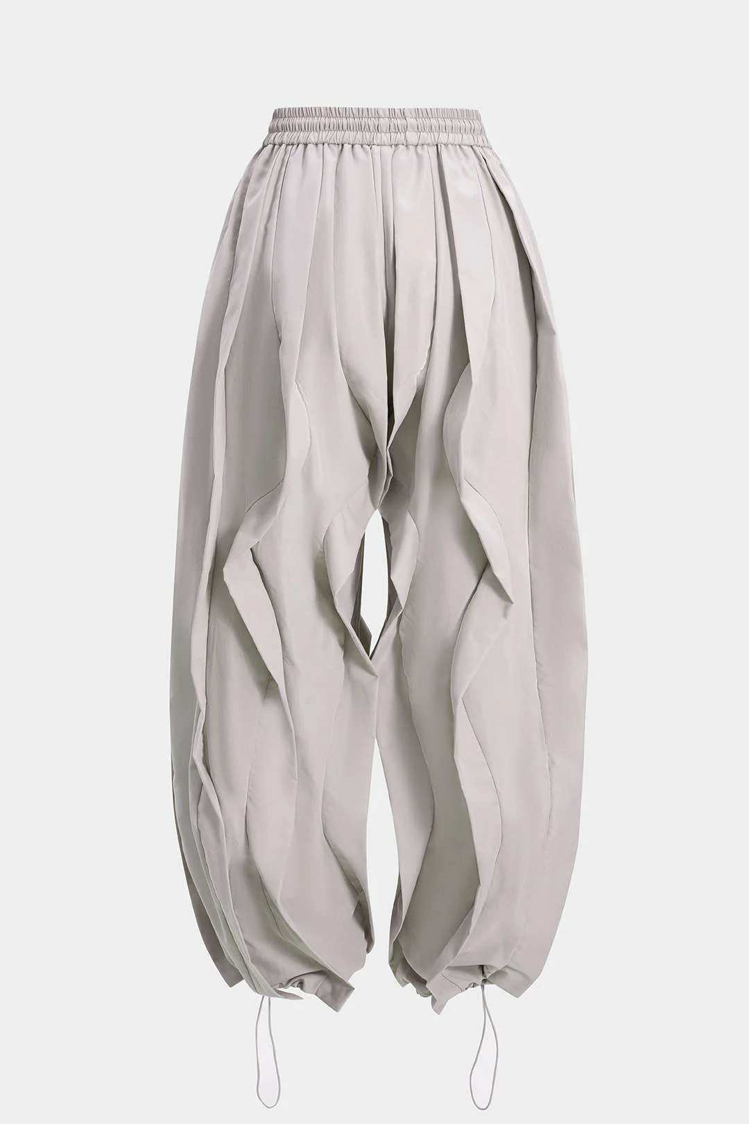 Drawstring Ruffle Trousers - Image 4