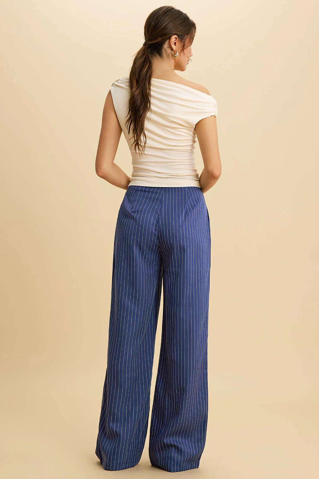 Stripes Print Straight Leg Pants - Image 4