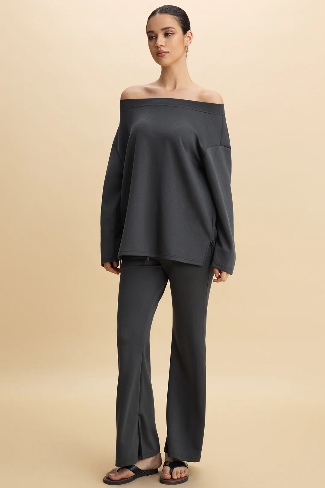 Solid Tie-Up Trousers - Image 2