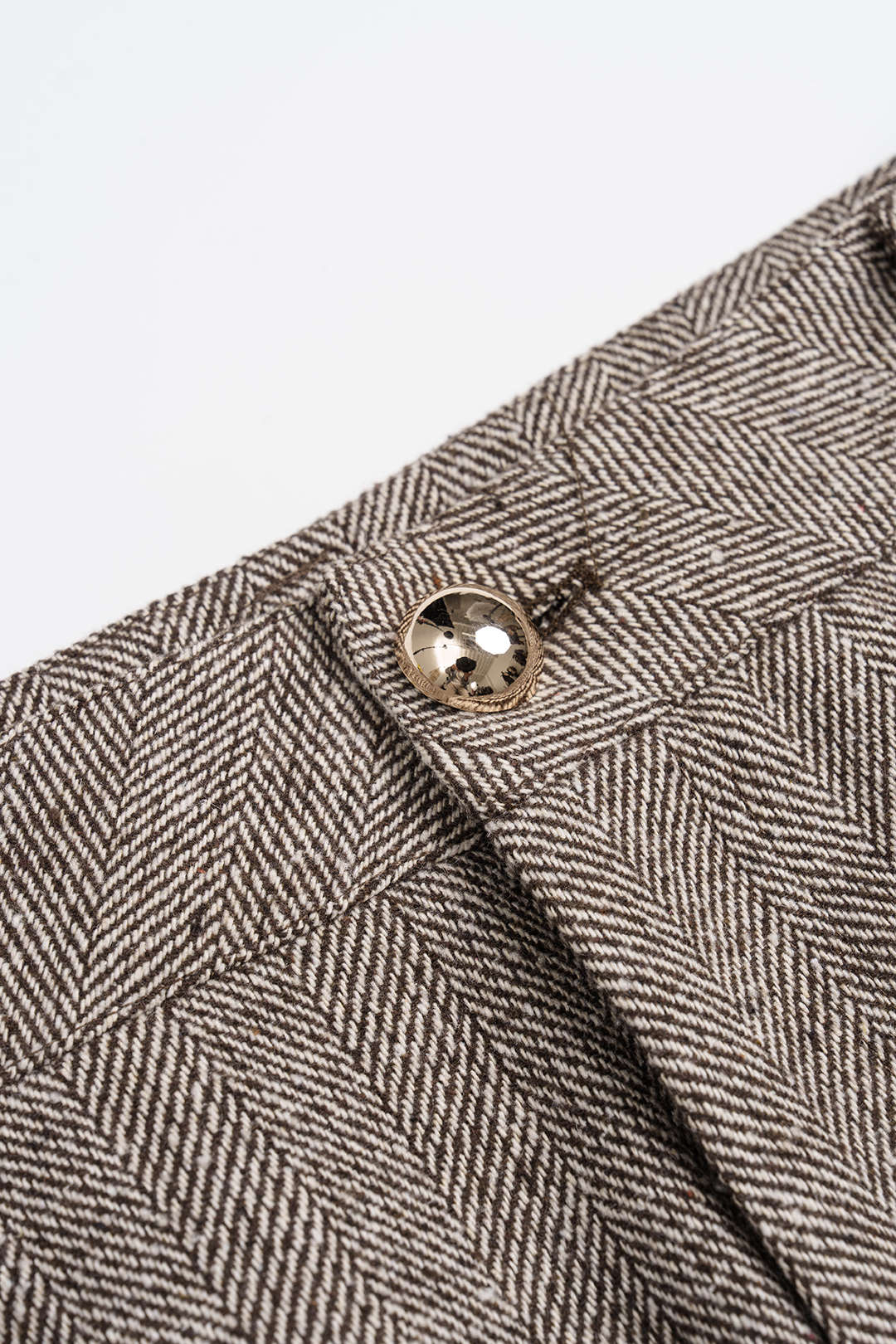 Woolen Metallic Button Pocket Pants - Image 3