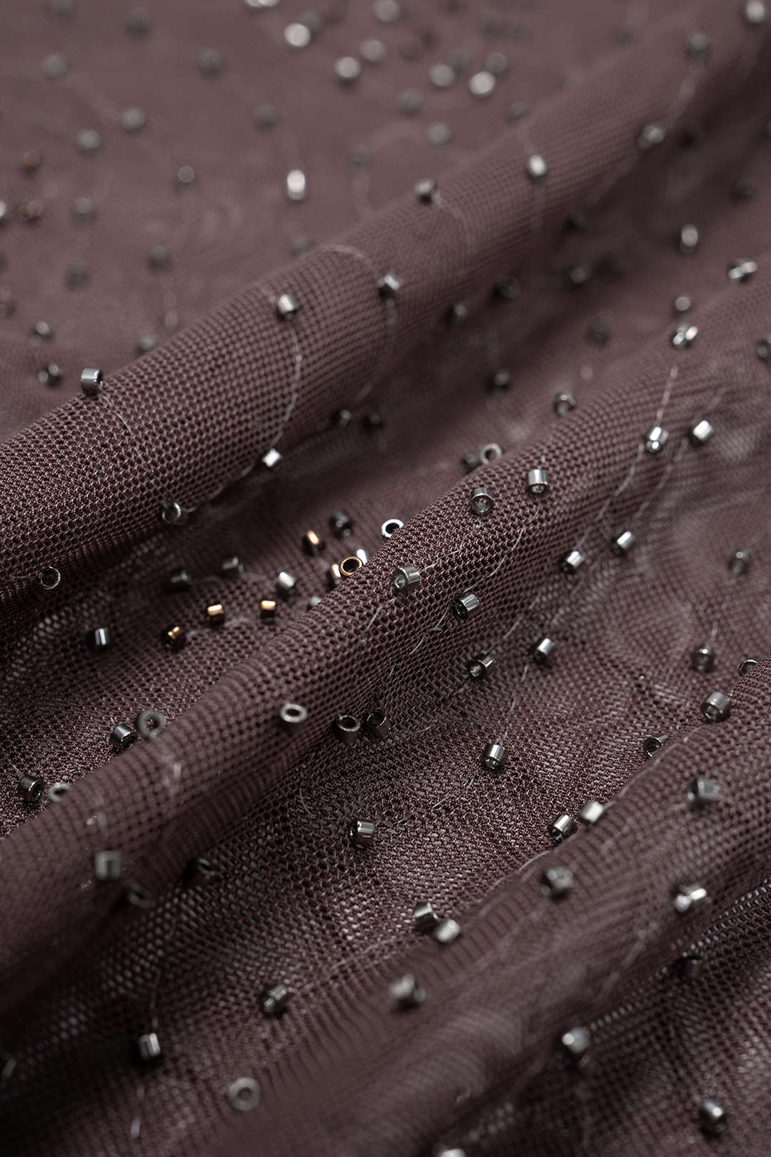 Mesh Beaded Shirred Waistband Pants - Image 5