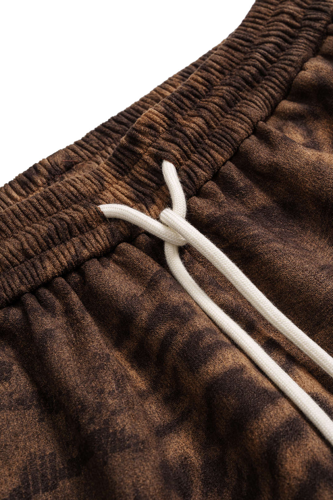 Plus Size Leopard Print Suede Wide Leg Pants - Image 3
