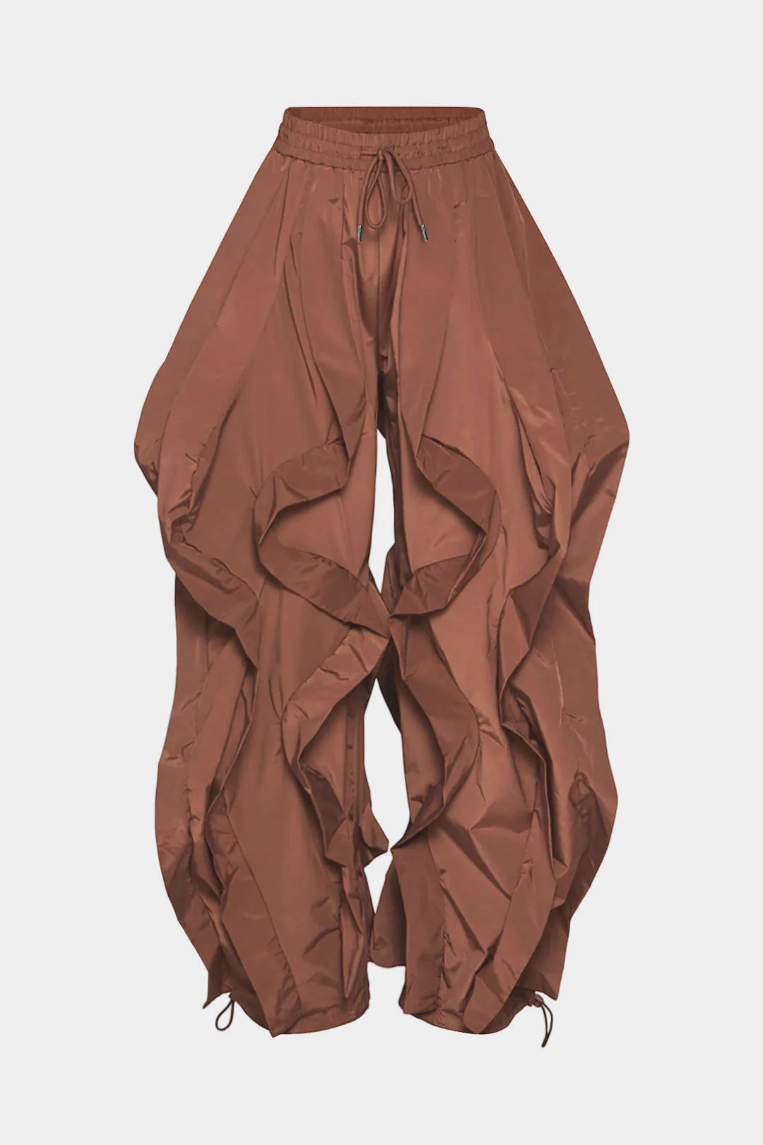Tie-Up Ruffle Detail Pants