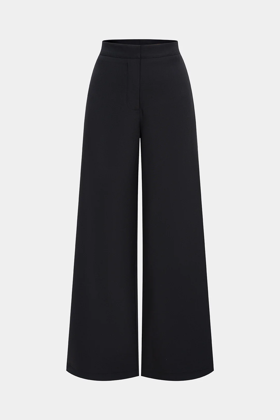 Solid Straight Leg Pants