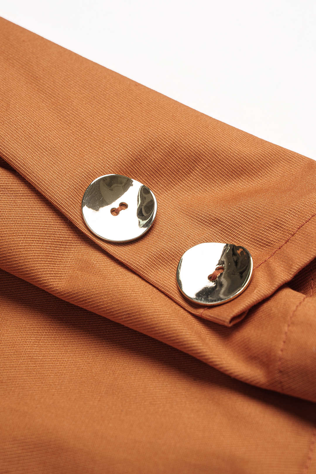 Solid Pocket Button Wide Leg Pants - Image 4
