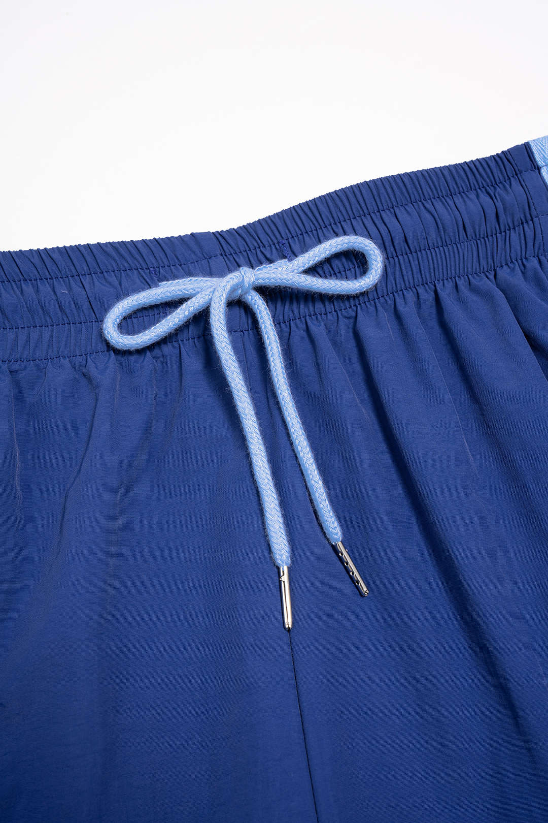 Contrast Drawstring High Waist Wide Leg Pants - Image 5