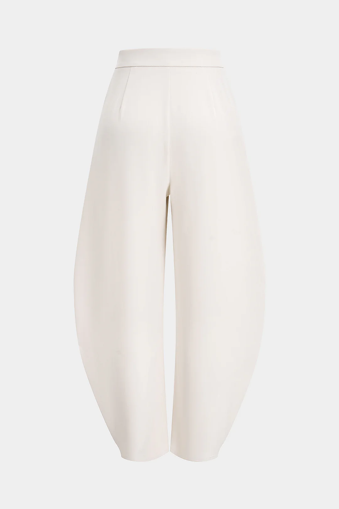 Solid Ruched Wide Leg Pants - Image 2