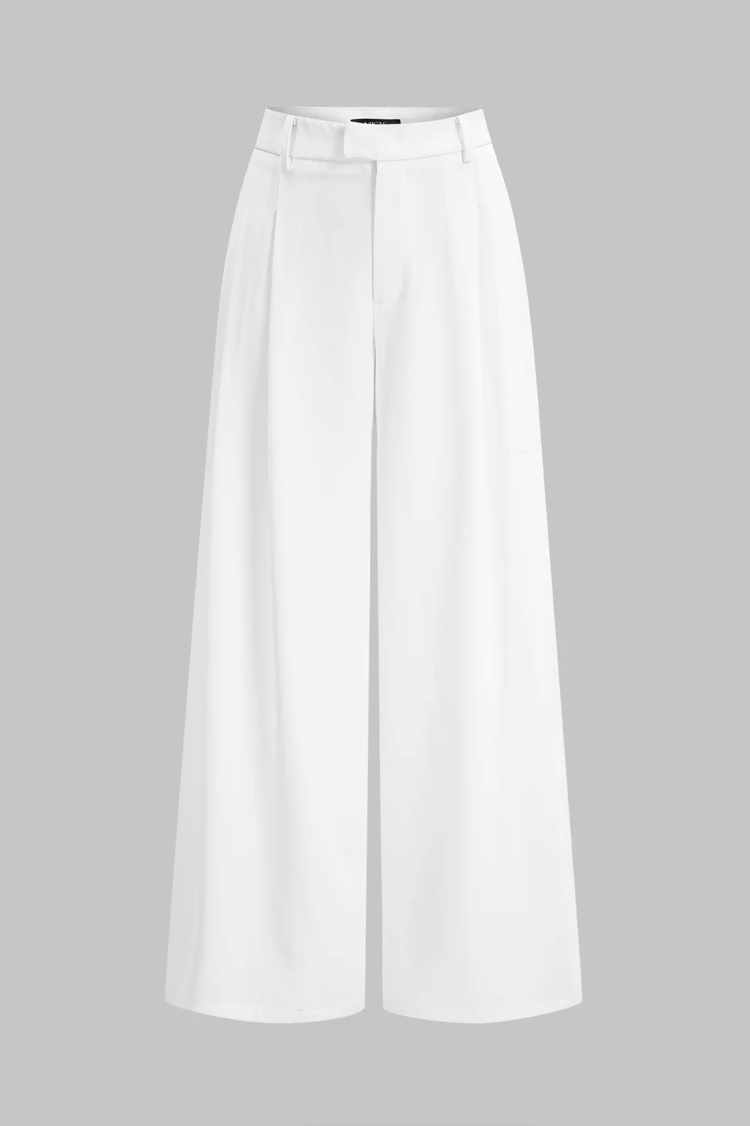 Solid Straight Leg Pants