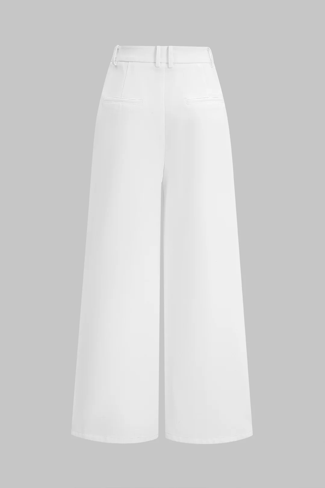 Solid Straight Leg Pants - Image 2