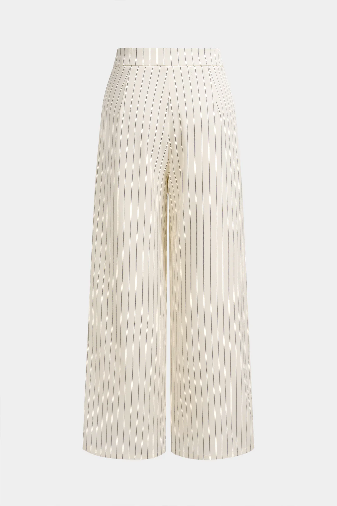 Contrast Binding Striped Tie-Up Wide Leg Pants - Image 2