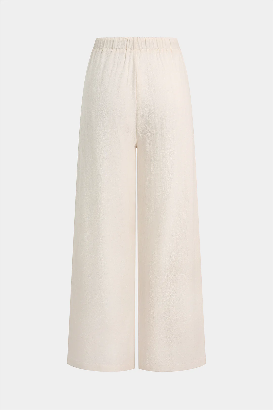Pleated Drawstring Wide Leg Pants - Image 2