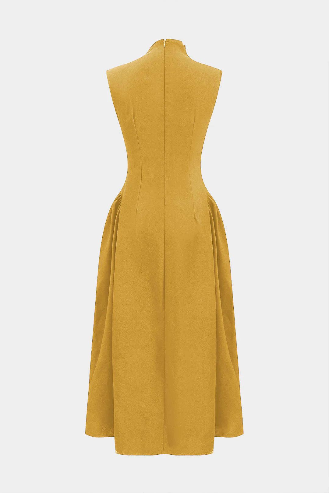 Metallic Decor Zipper Sleeveless Maxi Dress - Image 17