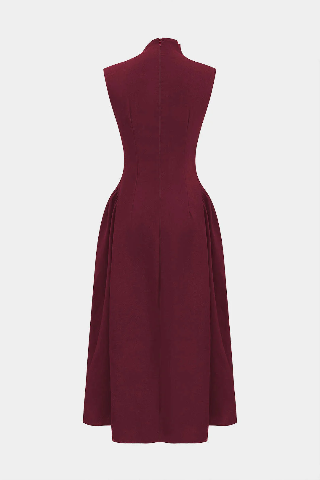 Metallic Decor Zipper Sleeveless Maxi Dress - Image 19