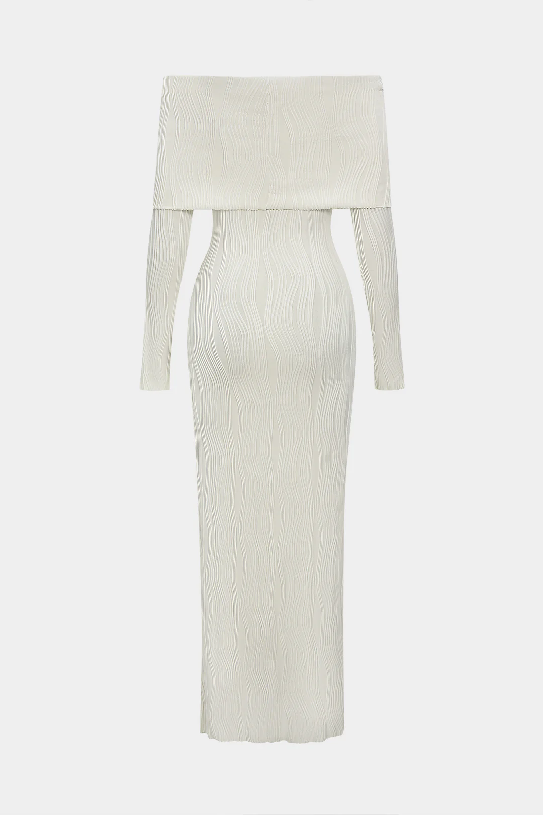 Off Shoulder Long Sleeve Maxi Dress - Image 2