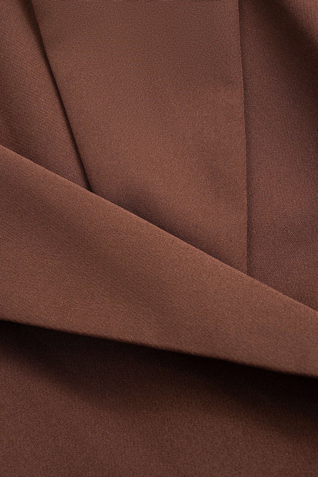 Notched Lapel Pleated Asymmetrical Long-Sleeve Maxi Dress - Image 6