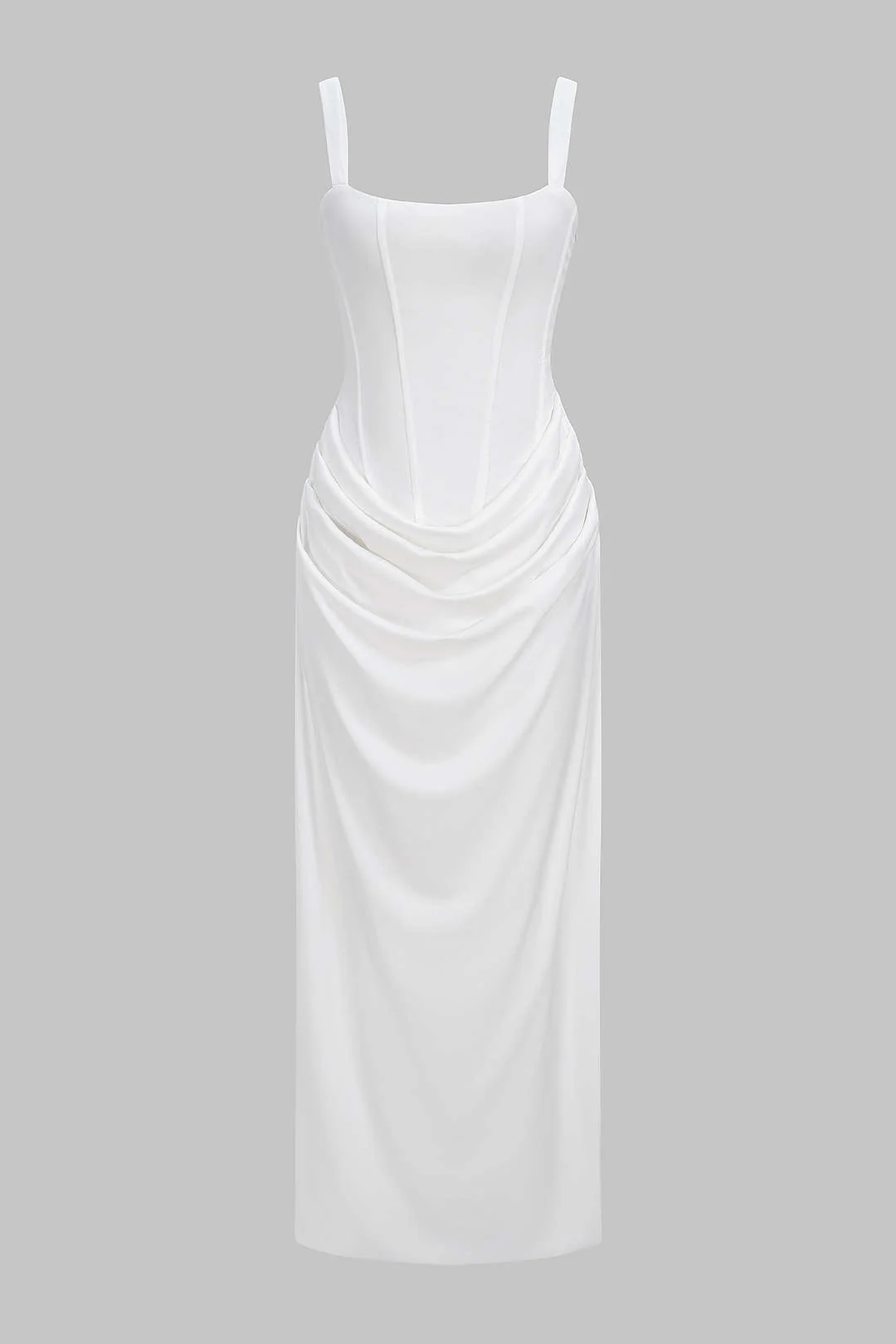 Tie Back Ruched Sleeveless Maxi Dress - Image 7