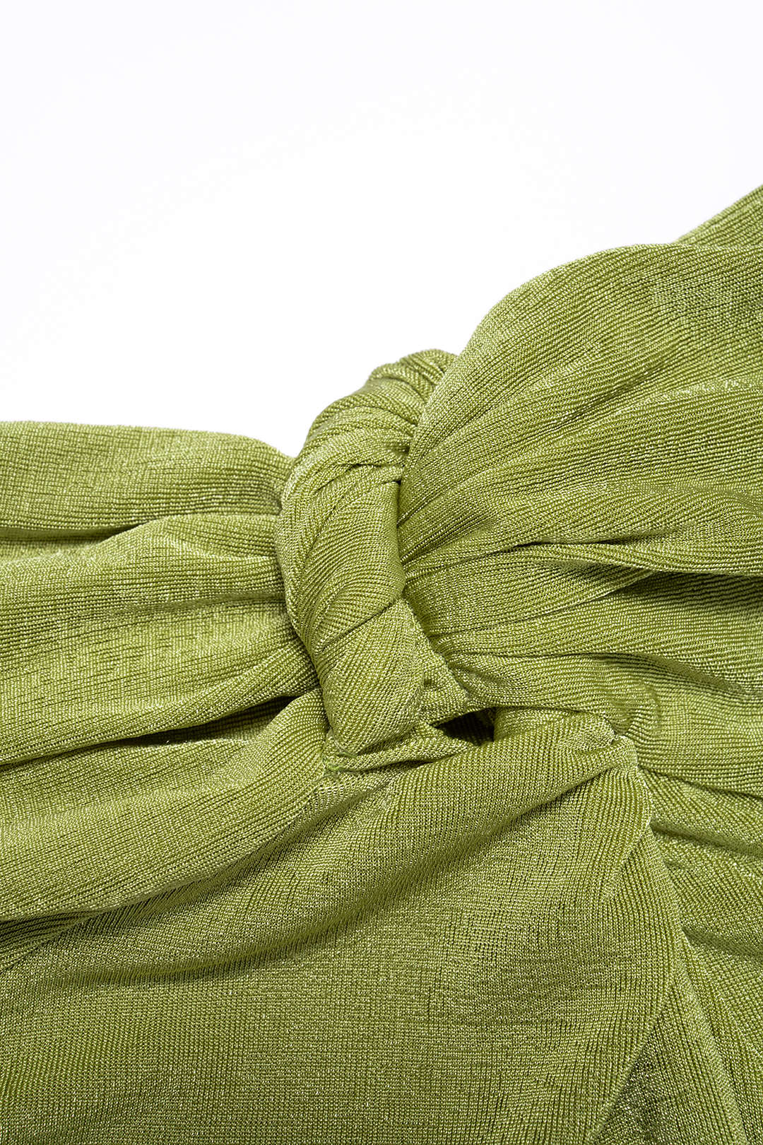 Twist Knot Ruched Sleeveless Maxi Dress - Image 3