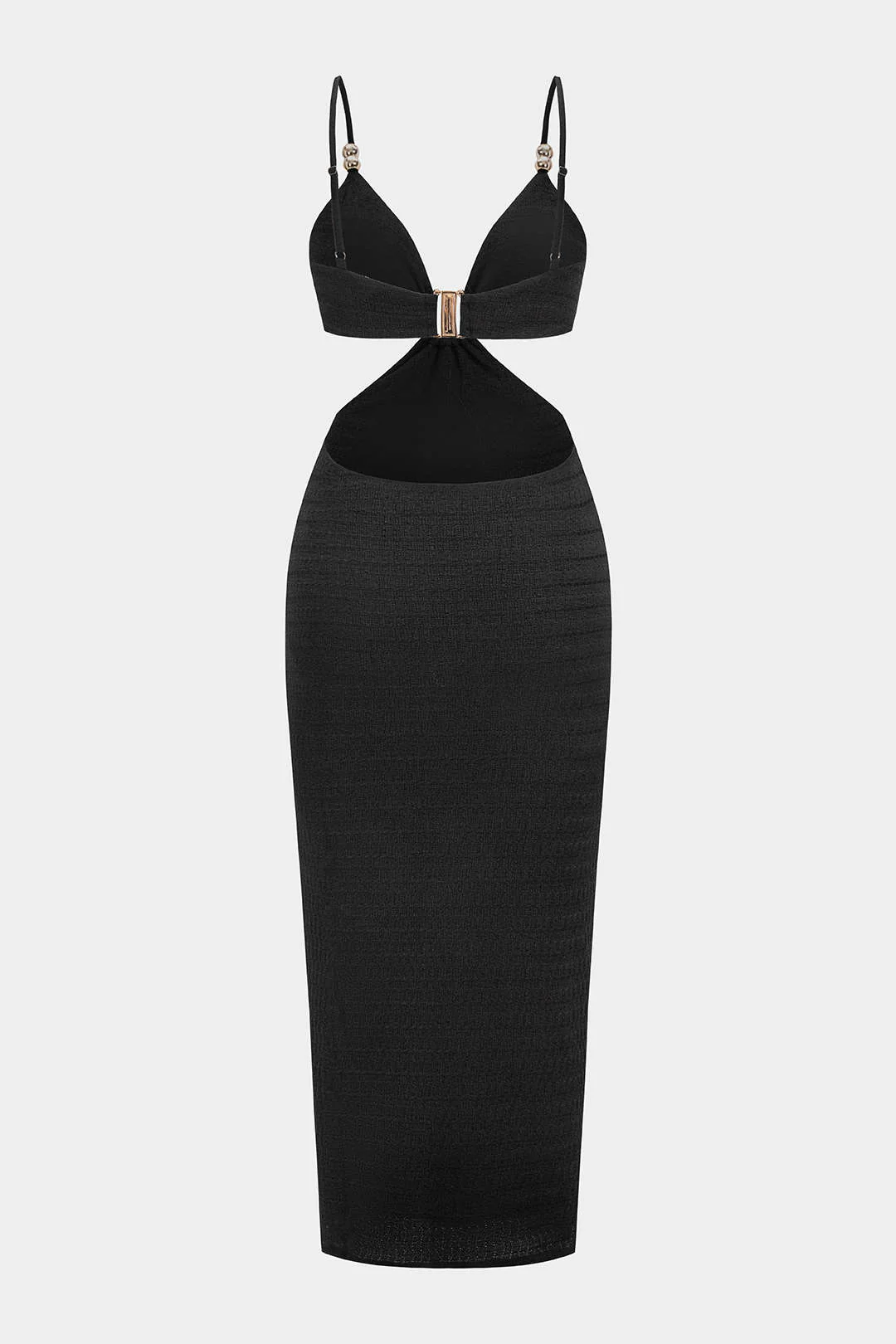 V-Neck Cut Out Backless Sleeveless Maxi Dress - Image 7