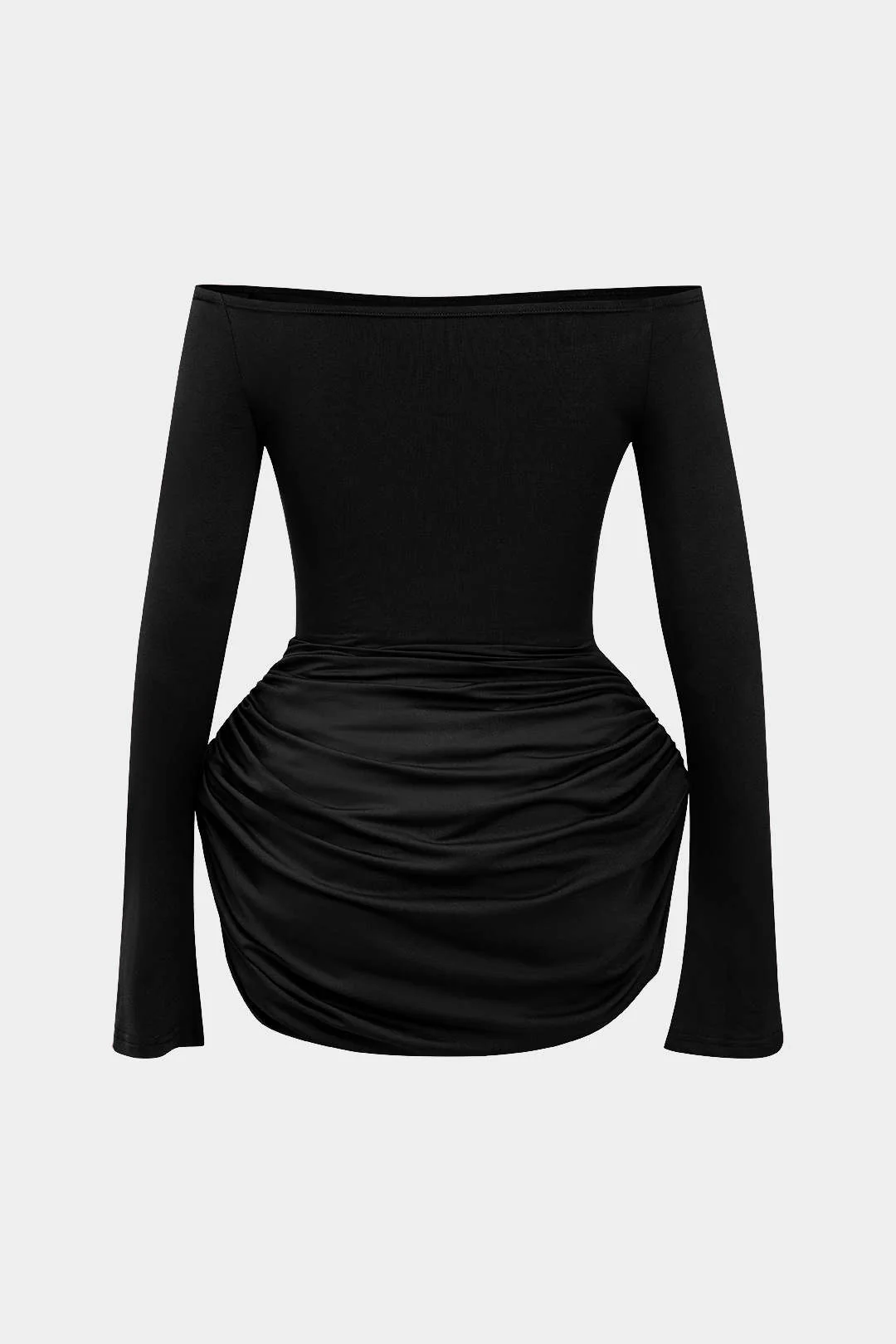 Ruched Off Shoulder Mini Dress - Image 5