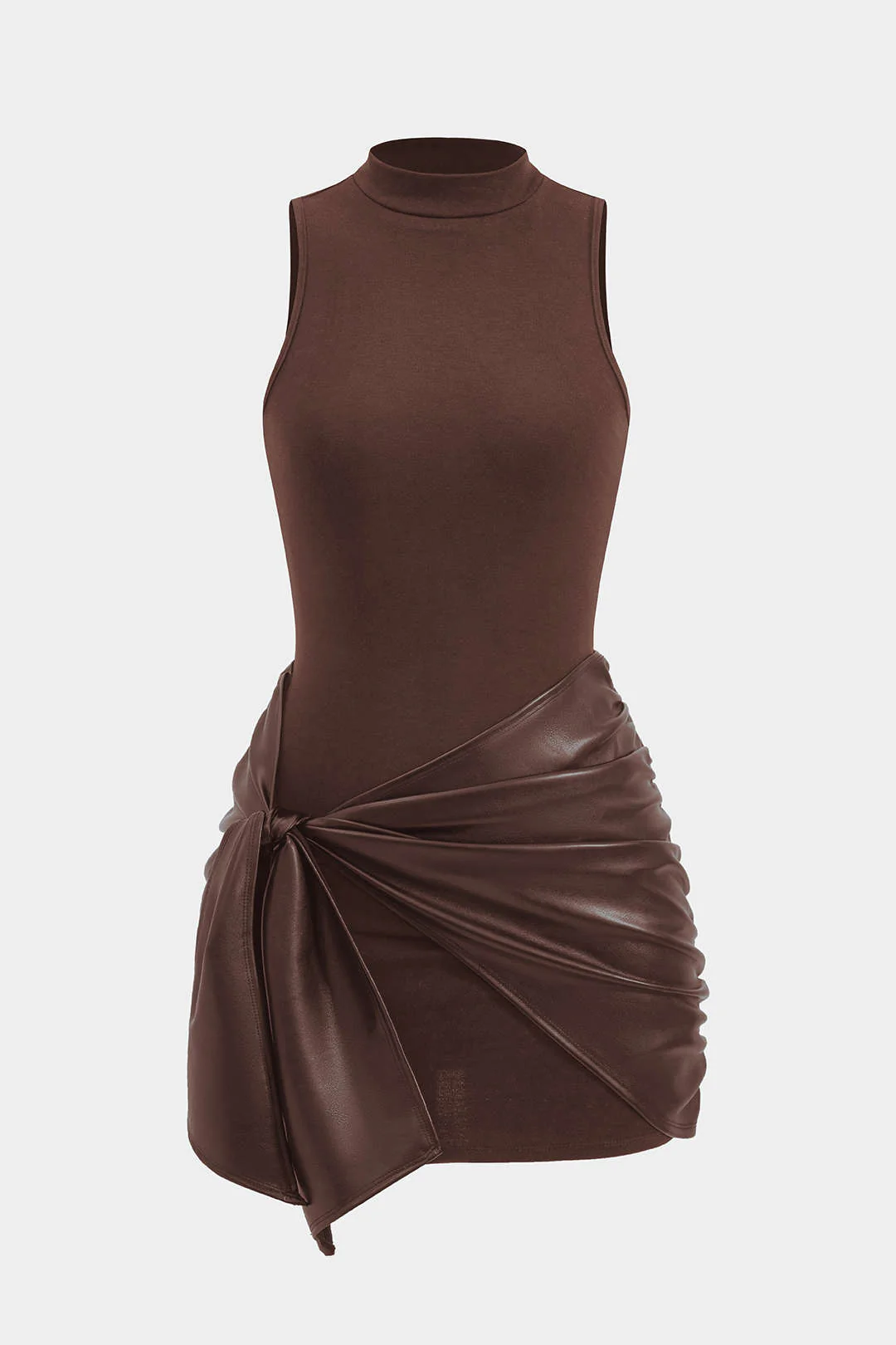 Tie Front Sleeveless Mini Dress - Image 5