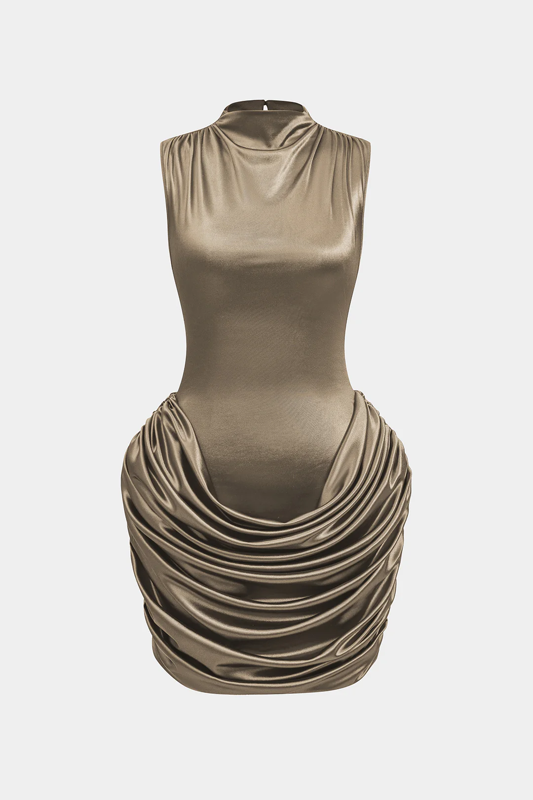 Ruched Sleeveless Mini Dress - Image 6