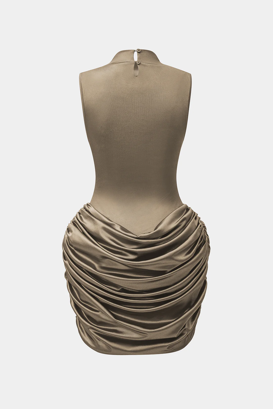 Ruched Sleeveless Mini Dress - Image 7