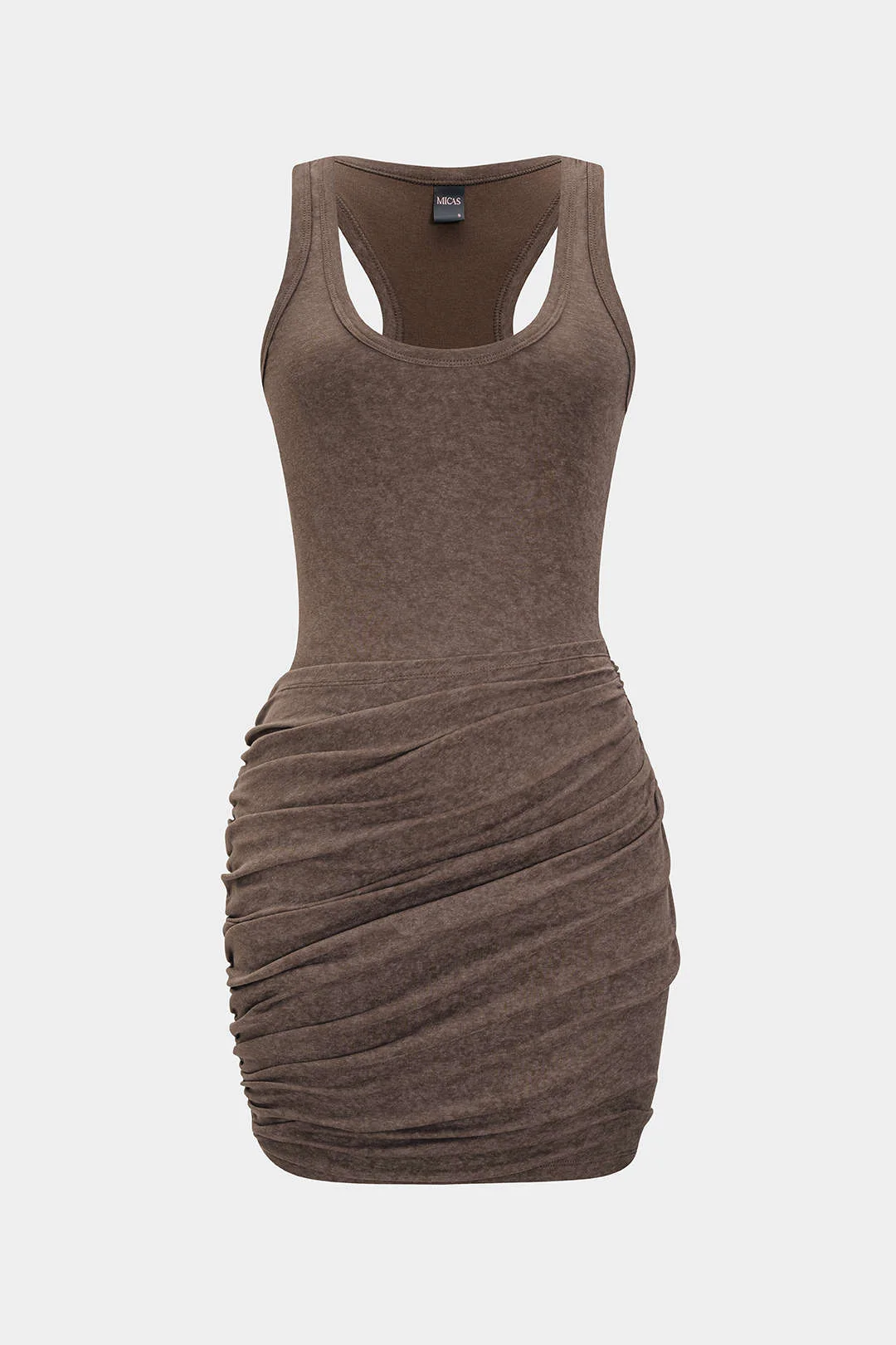 Ruched Tank Sleeveless Mini Dress - Image 6