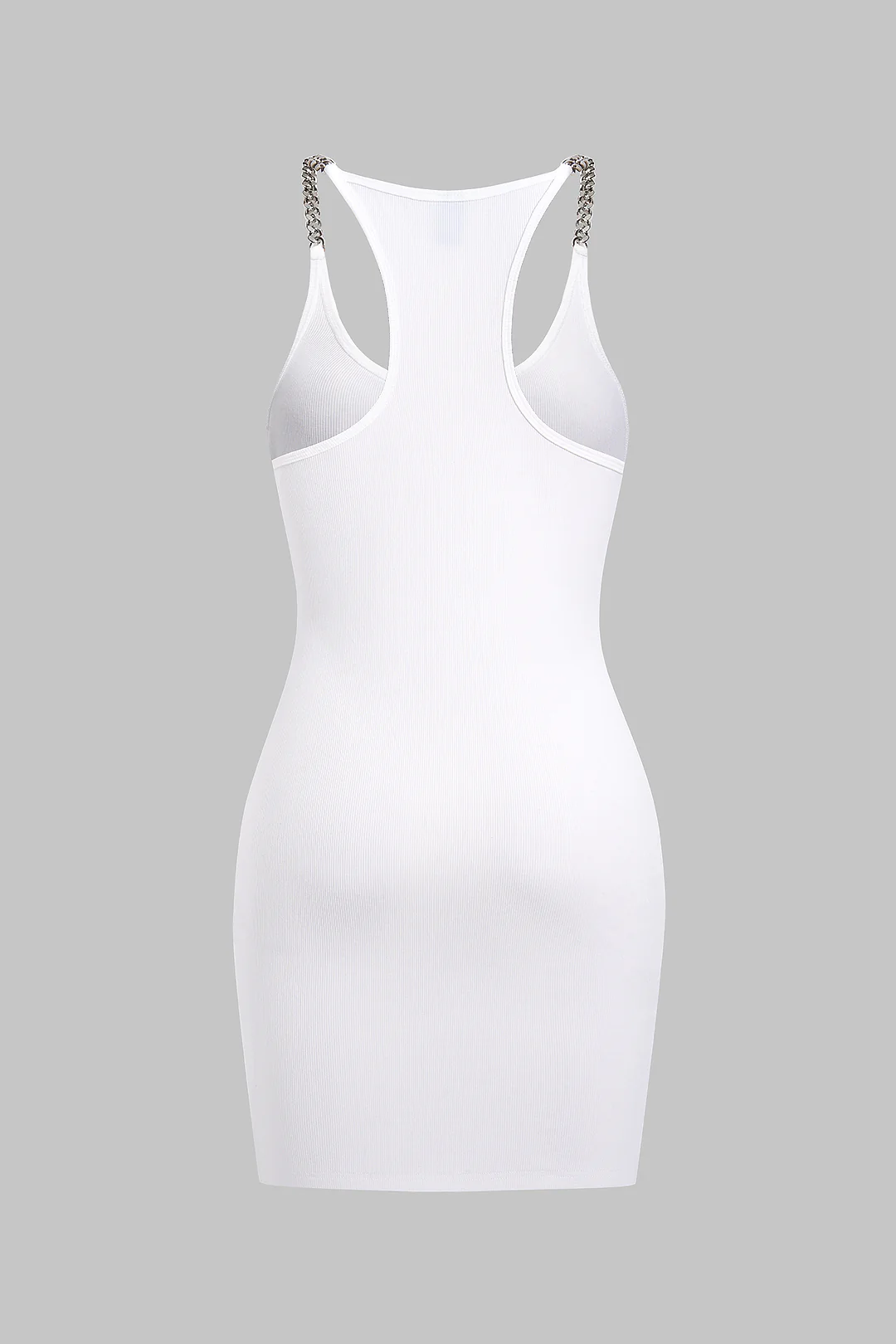 Chain Decor Sleeveless Mini Dress - Image 2